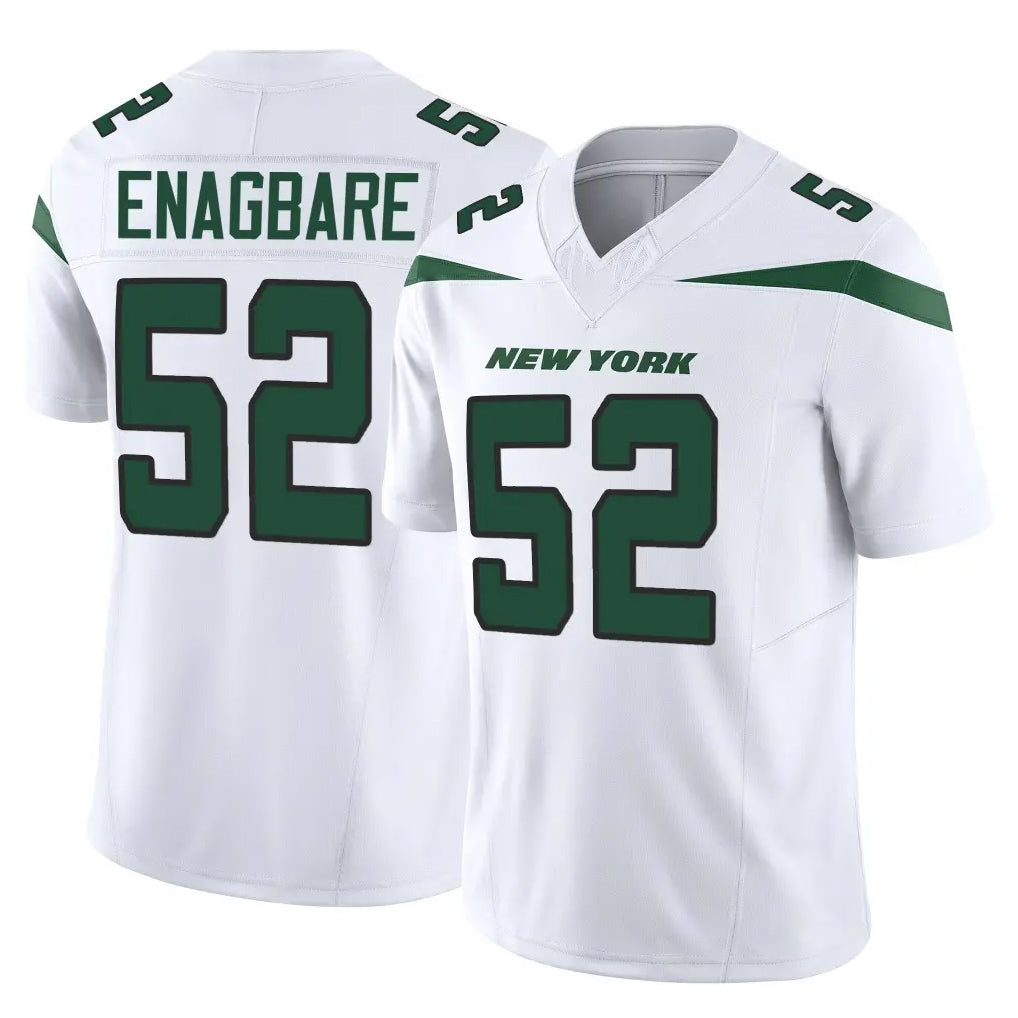 Parkc NY.Jets #52 Kingsley Enagbare Player White Limited Vapor F.U.S.E. Home Game Stitched Jerseys