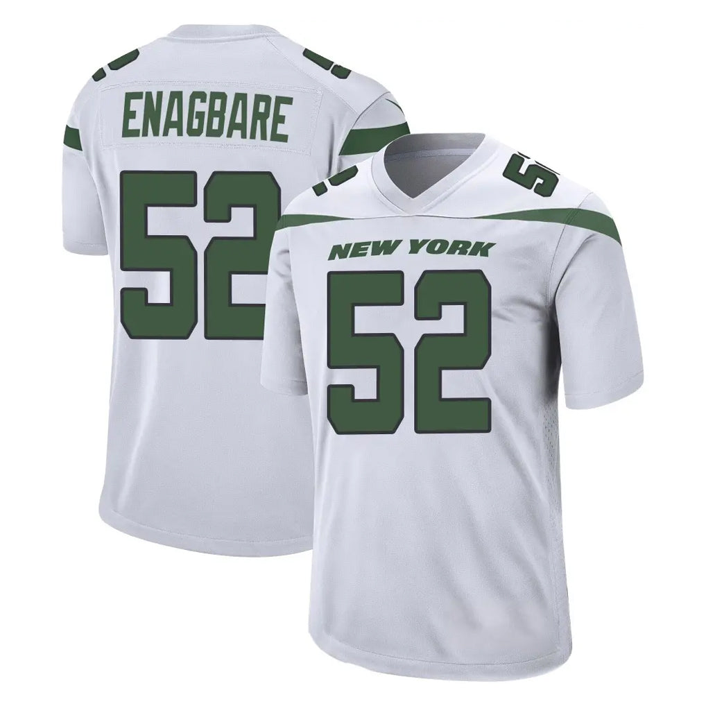 Parkc NY.Jets #52 Kingsley Enagbare Player White Spotlight Home Game Stitched Jerseys