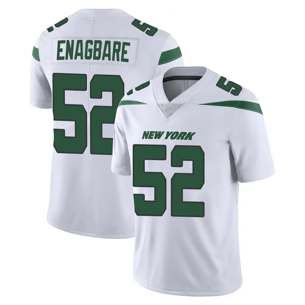 Parkc NY.Jets #52 Kingsley Enagbare Player White Spotlight Limited Vapor Home Game Stitched Jerseys