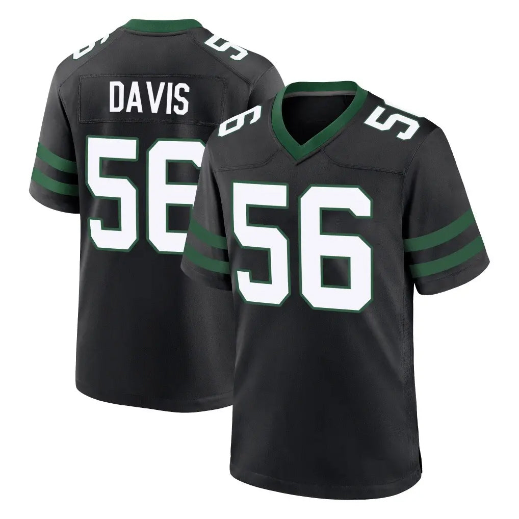 Parkc NY.Jets #56 Demario Davis Player Black Legacy Home Game Stitched Jerseys