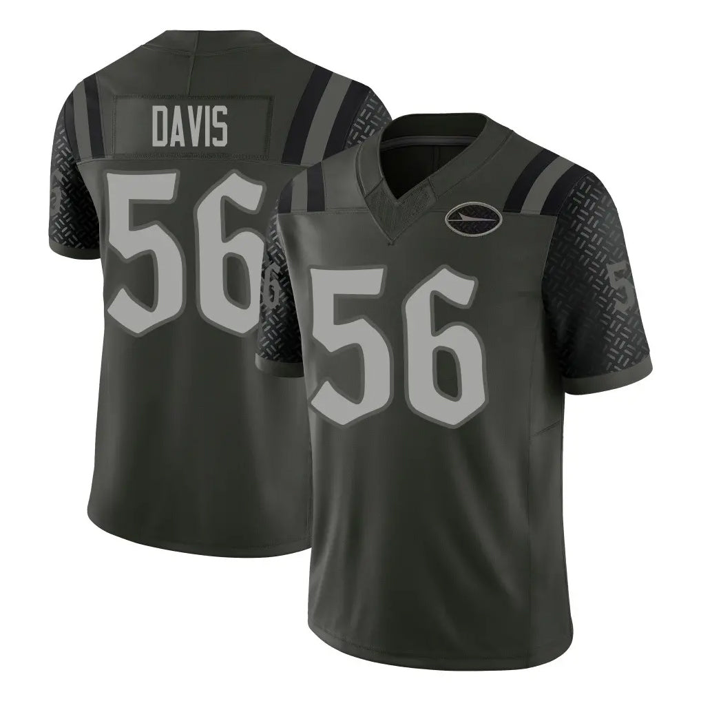 Parkc NY.Jets #56 Demario Davis Player Green Limited 2025 Rivalries Collection Home Game Stitched Jerseys