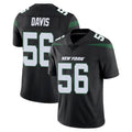 Parkc NY.Jets #56 Demario Davis Player Stealth Black Limited Vapor Home Game Stitched Jerseys