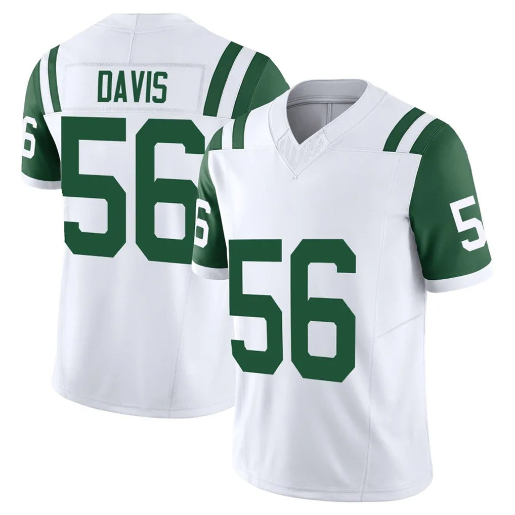 Parkc NY.Jets #56 Demario Davis Player White Limited Classic Vapor F.U.S.E. Home Game Stitched Jerseys