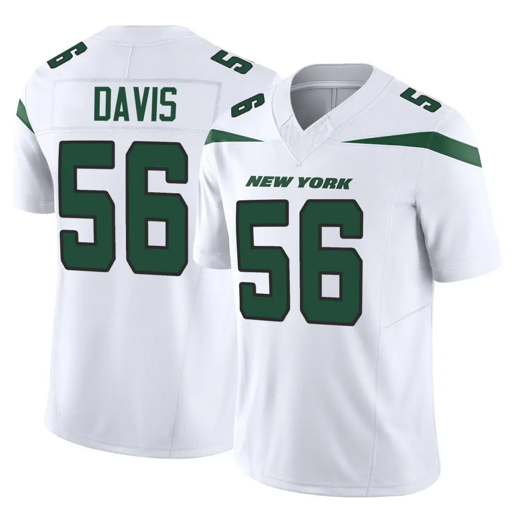 Parkc NY.Jets #56 Demario Davis Player White Limited Vapor F.U.S.E. Home Game Stitched Jerseys