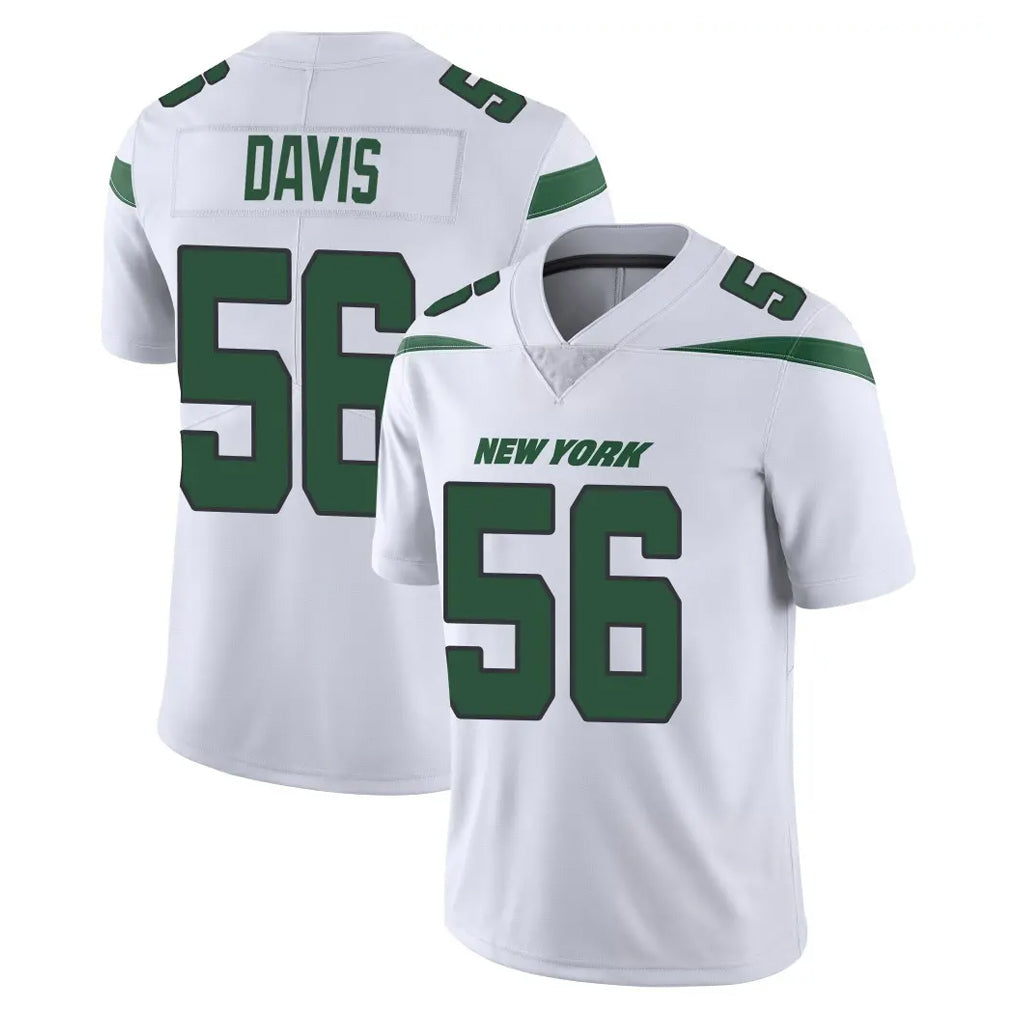 Parkc NY.Jets #56 Demario Davis Player White Spotlight Limited Vapor Home Game Stitched Jerseys