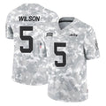 Parkc NY.Jets #5 Garrett Wilson Player Arctic Camo Salute to Service Limited Game Stitched Jerseys