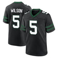 Parkc NY.Jets #5 Garrett Wilson Player Black Legacy Home Game Stitched Jerseys