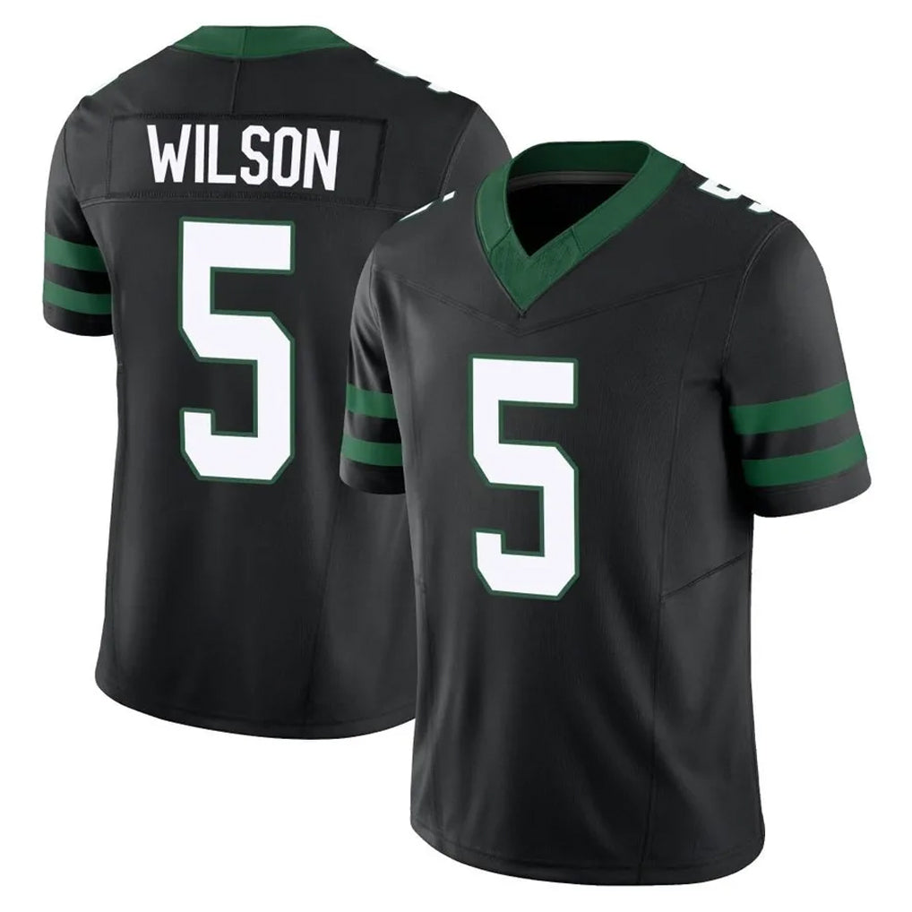 Parkc NY.Jets #5 Garrett Wilson Player Black Limited Legacy Vapor F.U.S.E. Home Game Stitched Jerseys