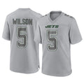 Parkc NY.Jets #5 Garrett Wilson Player Gray Limited Atmosphere Fashion Home Game Stitched Jerseys