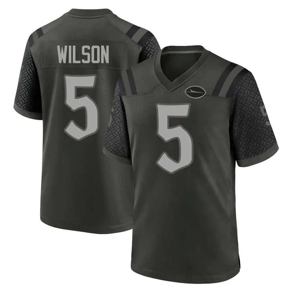 Parkc NY.Jets #5 Garrett Wilson Player Green 2025 Rivalries Collection Home Game Stitched Jerseys
