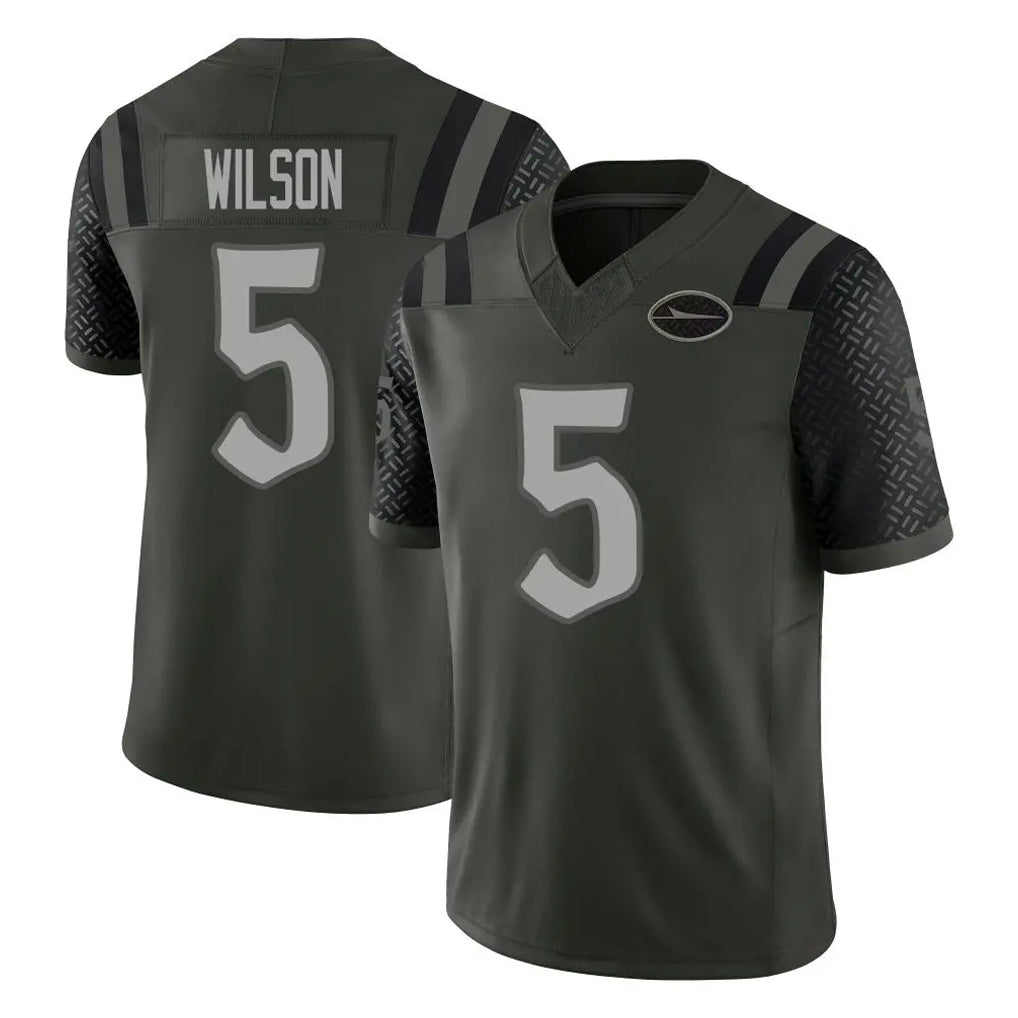 Parkc NY.Jets #5 Garrett Wilson Player Green Limited 2025 Rivalries Collection Home Game Stitched Jerseys
