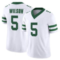Parkc NY.Jets #5 Garrett Wilson Player White Legacy Limited Vapor F.U.S.E. Home Game Stitched Jerseys