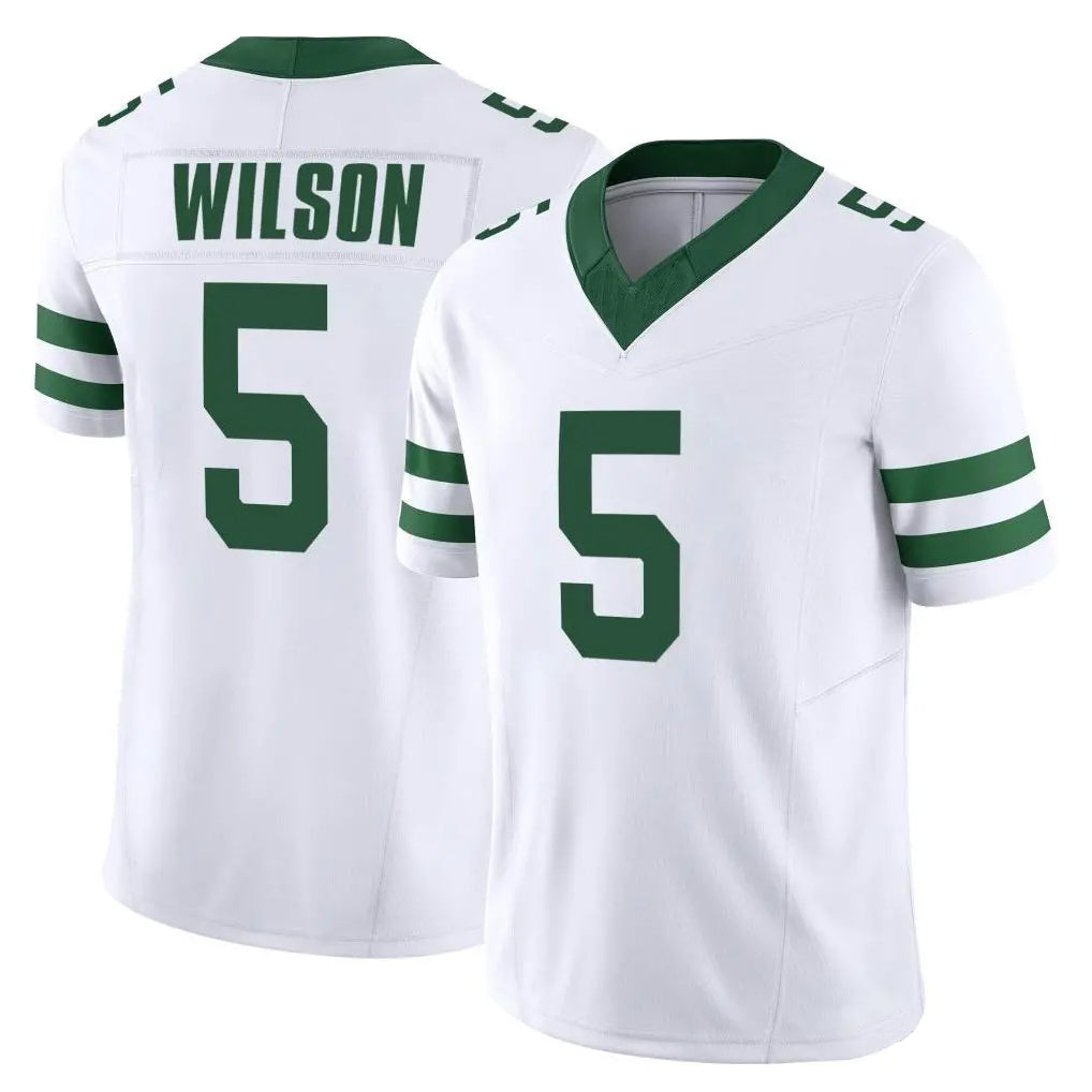 Parkc NY.Jets #5 Garrett Wilson Player White Legacy Limited Vapor F.U.S.E. Home Game Stitched Jerseys