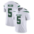 Parkc NY.Jets #5 Garrett Wilson Player White Spotlight Limited Vapor Home Game Stitched Jerseys