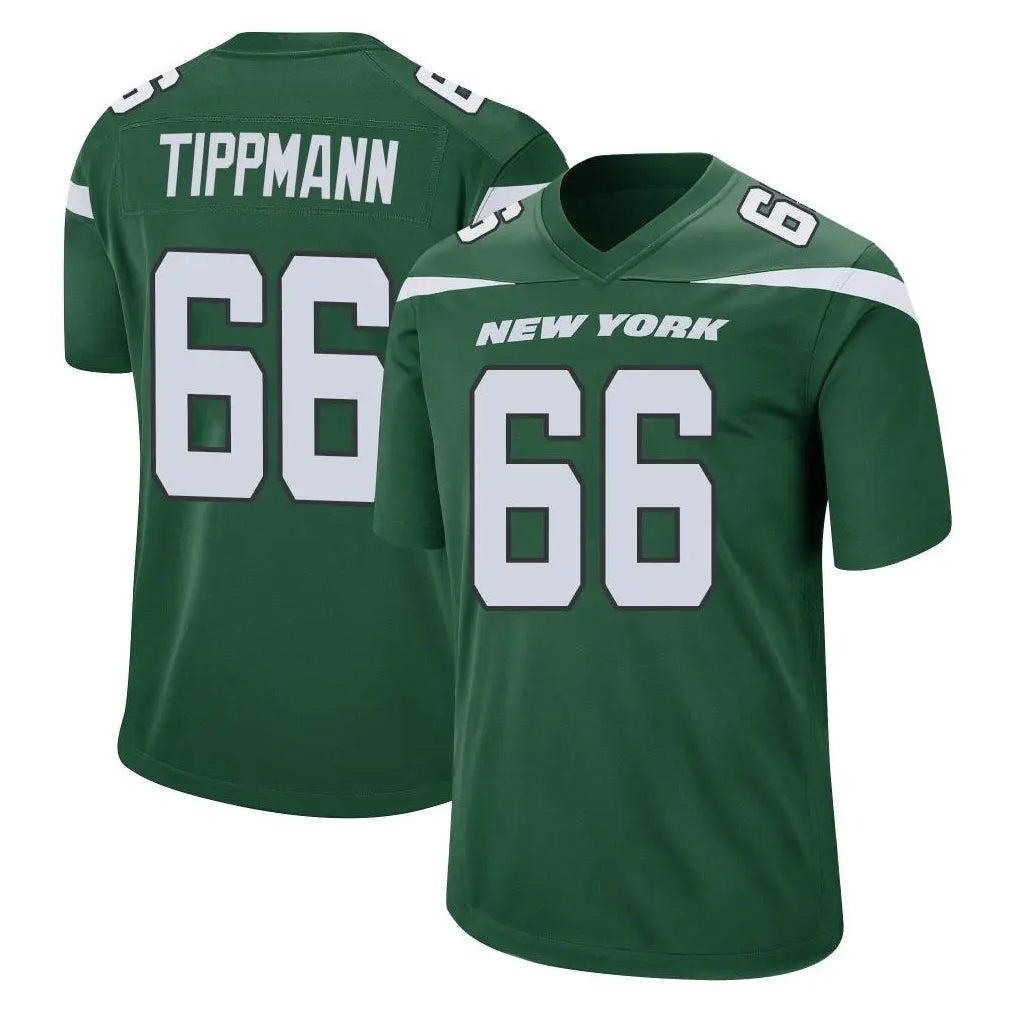 Parkc NY.Jets #66 Joe Tippmann Player Green Home Game Stitched Jerseys