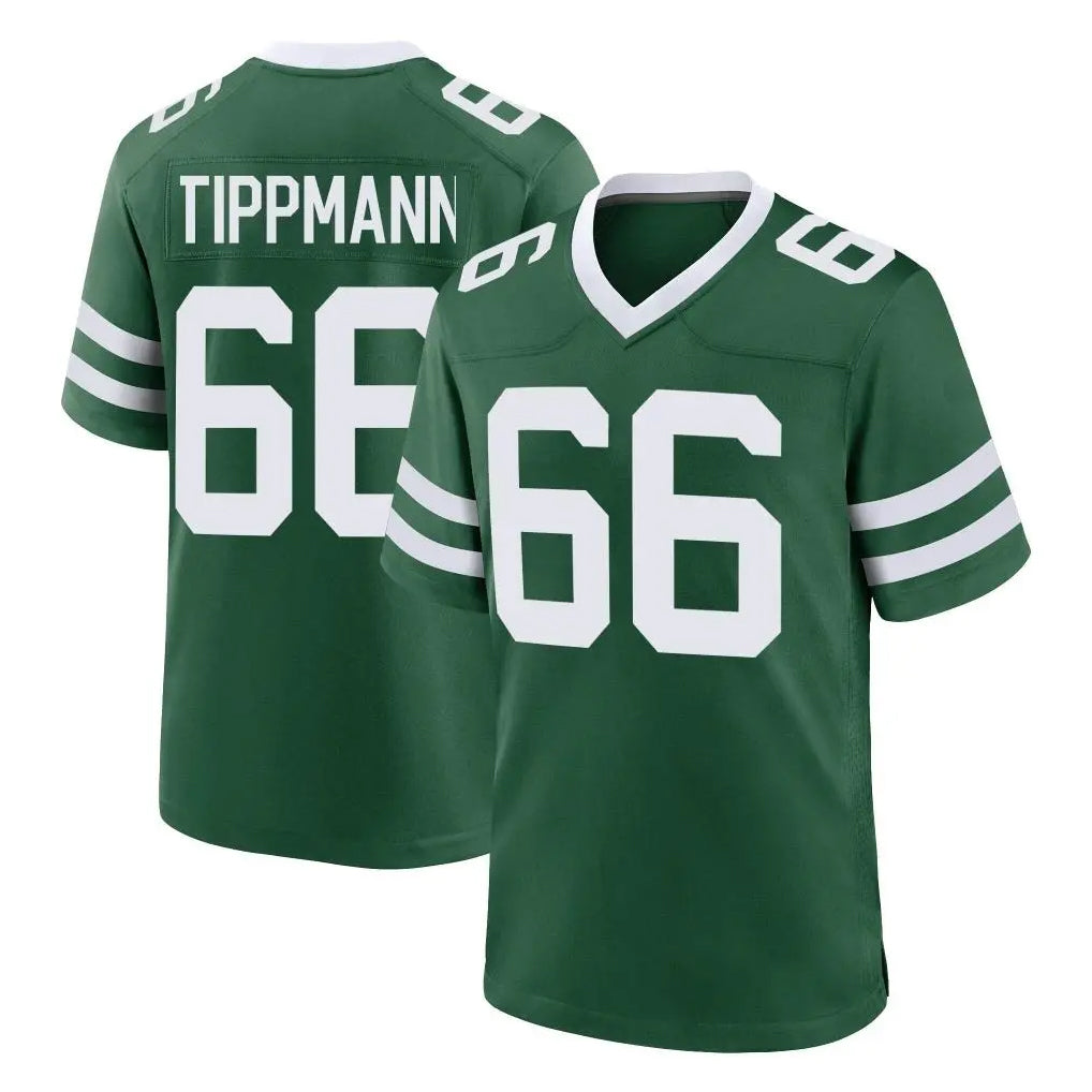 Parkc NY.Jets #66 Joe Tippmann Player Green Legacy Home Game Stitched Jerseys