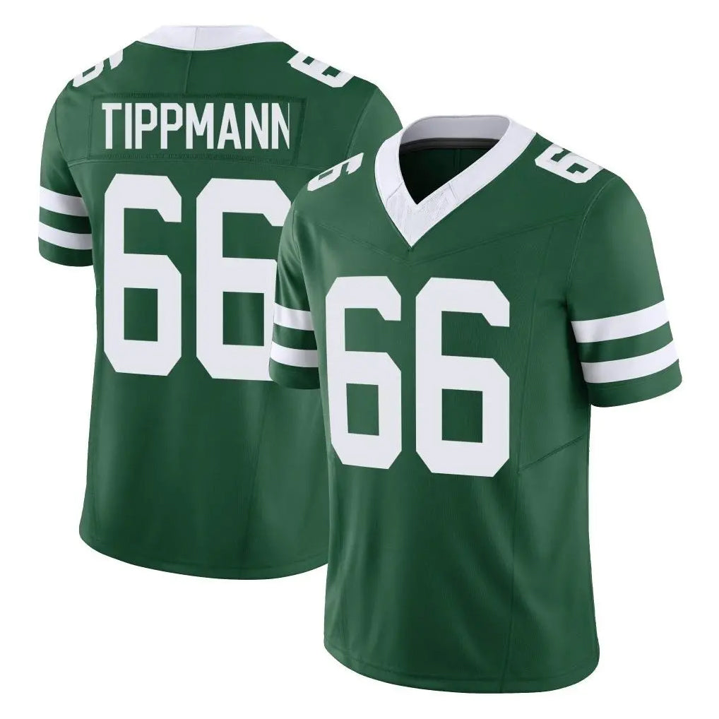 Parkc NY.Jets #66 Joe Tippmann Player Green Legacy Limited Vapor F.U.S.E. Home Game Stitched Jerseys