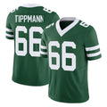 Parkc NY.Jets #66 Joe Tippmann Player Green Legacy Limited Vapor F.U.S.E. Home Game Stitched Jerseys