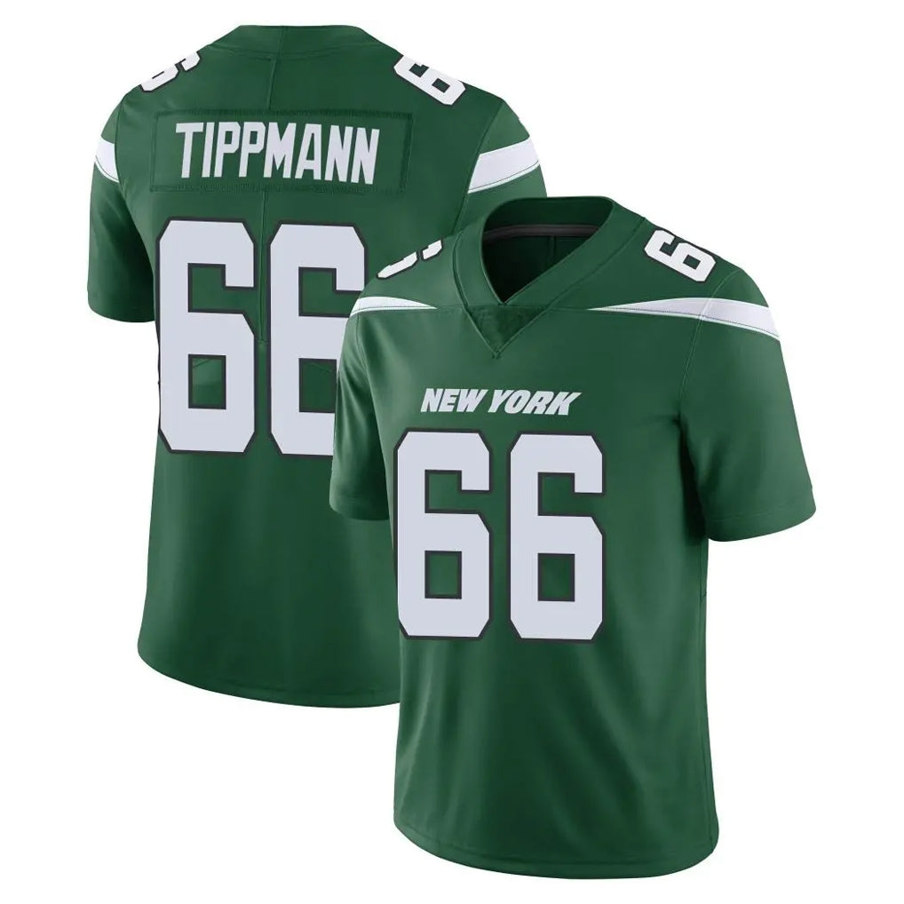 Parkc NY.Jets #66 Joe Tippmann Player Green Limited Vapor Home Game Stitched Jerseys