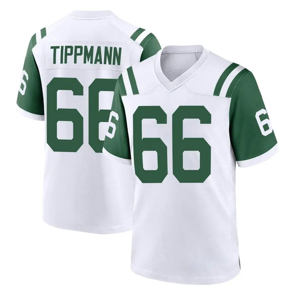 Parkc NY.Jets #66 Joe Tippmann Player White Classic Home Game Stitched Jerseys