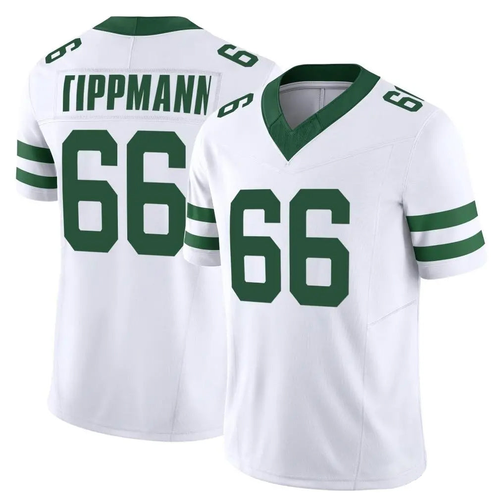 Parkc NY.Jets #66 Joe Tippmann Player White Legacy Limited Vapor F.U.S.E. Home Game Stitched Jerseys