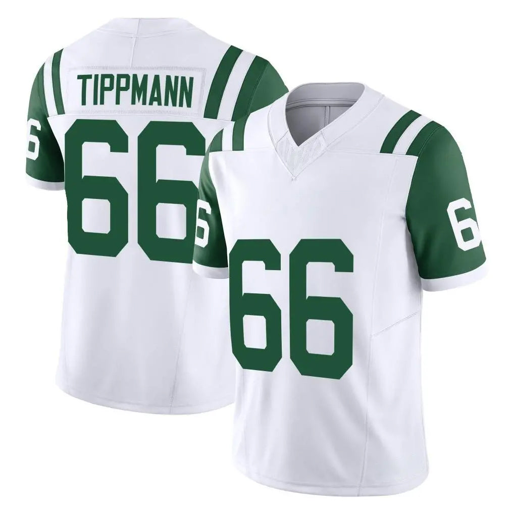 Parkc NY.Jets #66 Joe Tippmann Player White Limited Classic Vapor F.U.S.E. Home Game Stitched Jerseys