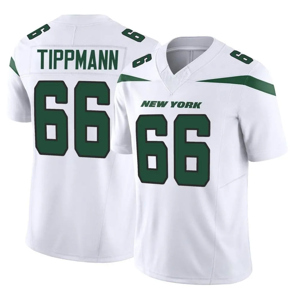Parkc NY.Jets #66 Joe Tippmann Player White Limited Vapor F.U.S.E. Home Game Stitched Jerseys