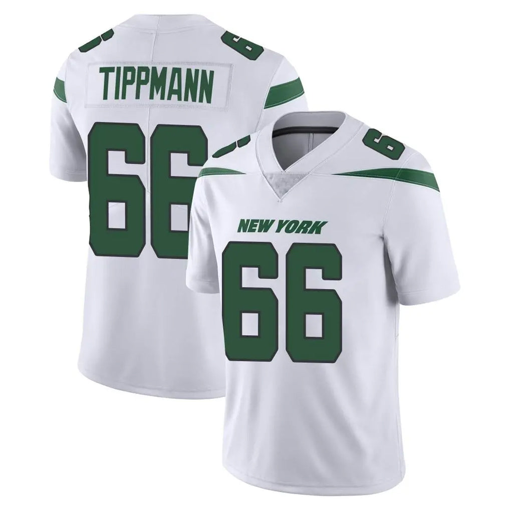 Parkc NY.Jets #66 Joe Tippmann Player White Spotlight Limited Vapor Home Game Stitched Jerseys