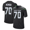 Parkc NY.Jets #70 Armand Membou Player Stealth Black Home Game Stitched Jerseys
