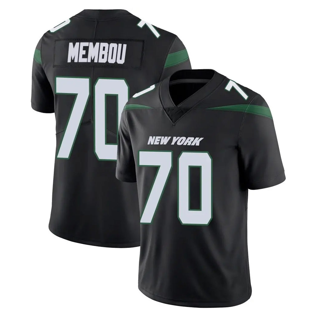 Parkc NY.Jets #70 Armand Membou Player Stealth Black Limited Vapor Home Game Stitched Jerseys