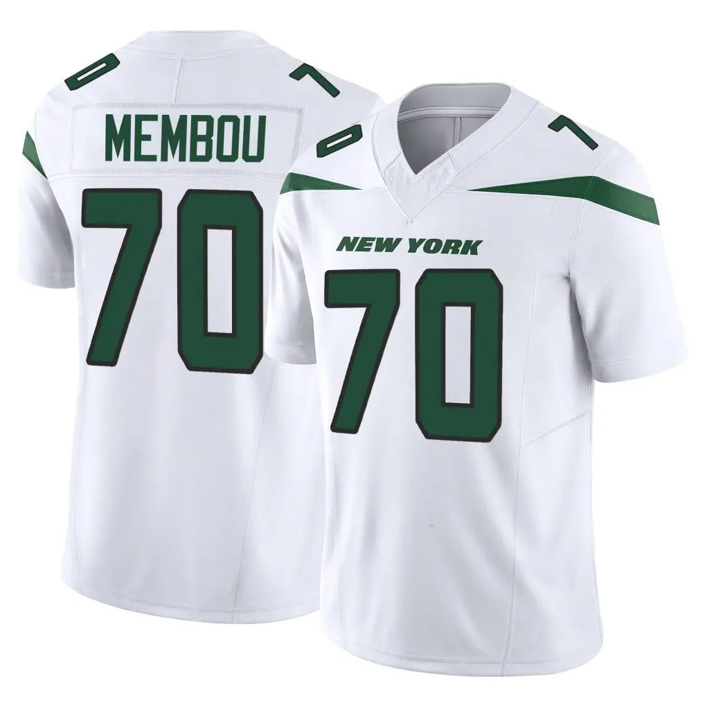Parkc NY.Jets #70 Armand Membou Player White Limited Vapor F.U.S.E. Home Game Stitched Jerseys