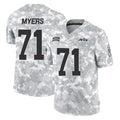 Parkc NY.Jets #71 Josh Myers Player Arctic Camo Salute to Service Limited Game Stitched Jerseys