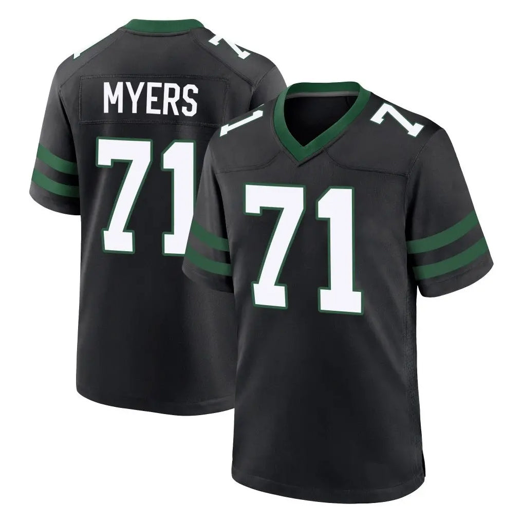 Parkc NY.Jets #71 Josh Myers Player Black Legacy Home Game Stitched Jerseys