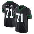 Parkc NY.Jets #71 Josh Myers Player Black Limited Legacy Vapor F.U.S.E. Home Game Stitched Jerseys