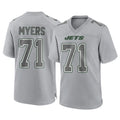 Parkc NY.Jets #71 Josh Myers Player Gray Limited Atmosphere Fashion Home Game Stitched Jerseys
