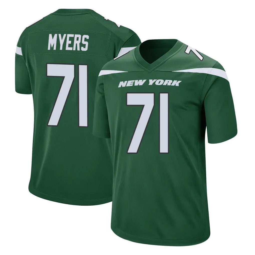 Parkc NY.Jets #71 Josh Myers Player Green Home Game Stitched Jerseys
