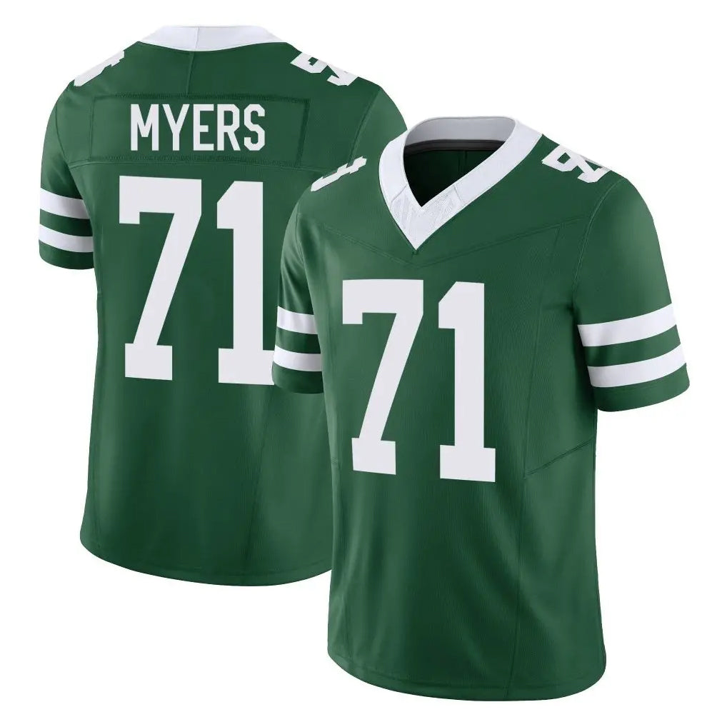 Parkc NY.Jets #71 Josh Myers Player Green Legacy Limited Vapor F.U.S.E. Home Game Stitched Jerseys