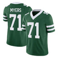 Parkc NY.Jets #71 Josh Myers Player Green Legacy Limited Vapor F.U.S.E. Home Game Stitched Jerseys