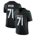Parkc NY.Jets #71 Josh Myers Player Stealth Black Limited Vapor Home Game Stitched Jerseys