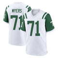 Parkc NY.Jets #71 Josh Myers Player White Classic Home Game Stitched Jerseys