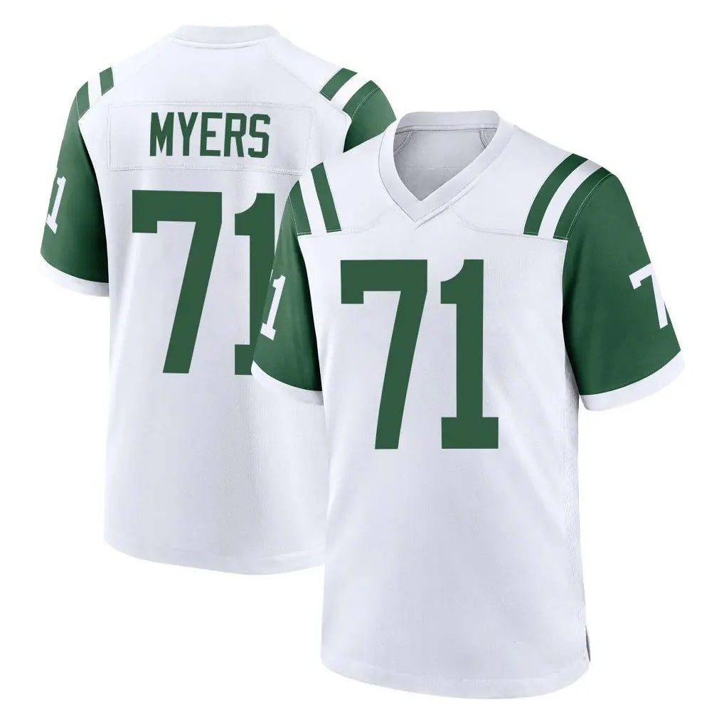 Parkc NY.Jets #71 Josh Myers Player White Classic Home Game Stitched Jerseys