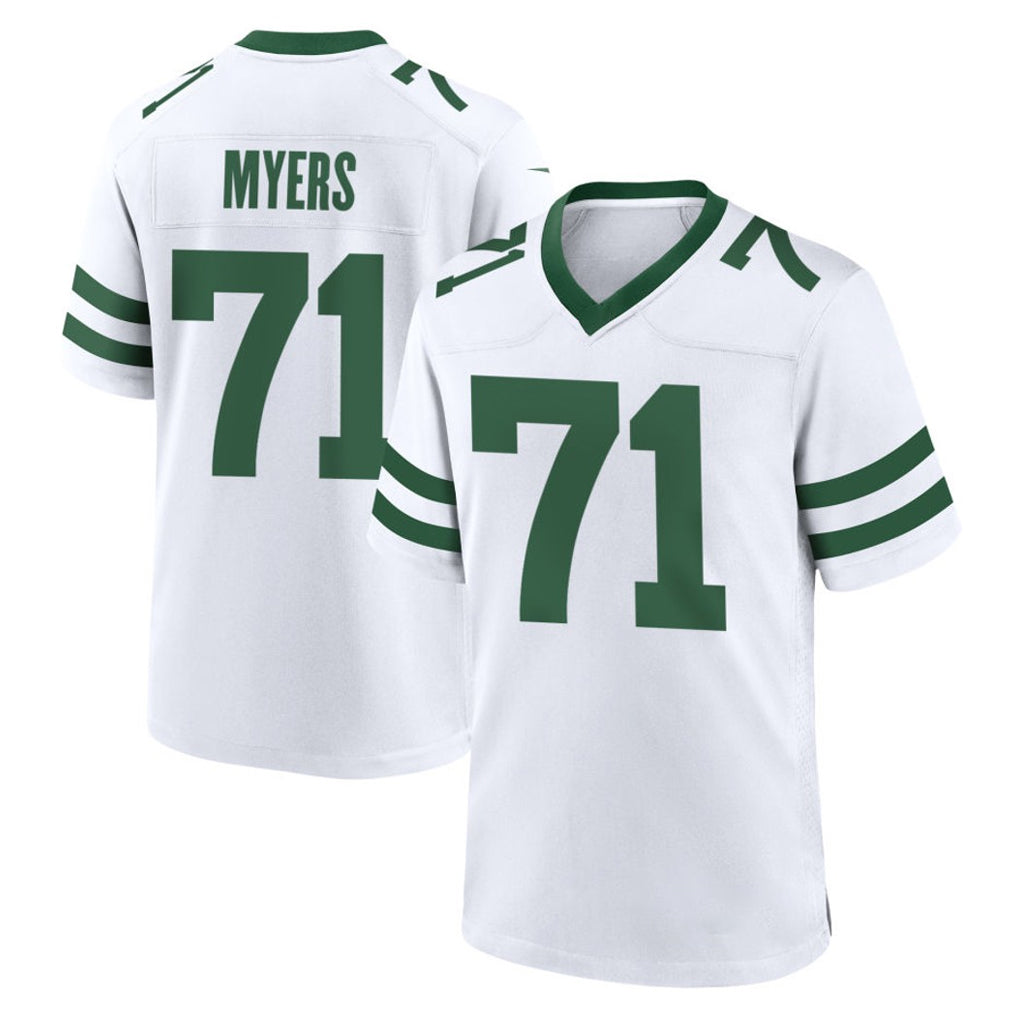 Parkc NY.Jets #71 Josh Myers Player White Legacy Home Game Stitched Jerseys