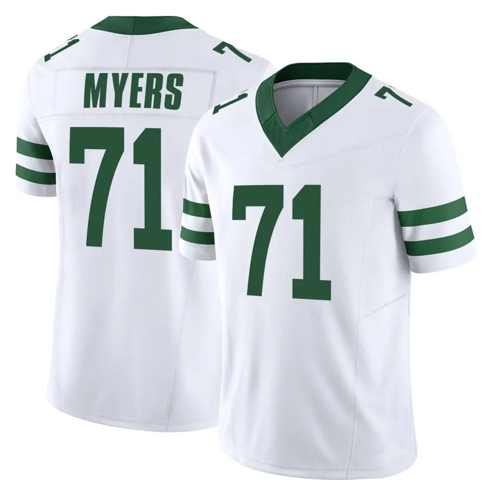 Parkc NY.Jets #71 Josh Myers Player White Legacy Limited Vapor F.U.S.E. Home Game Stitched Jerseys