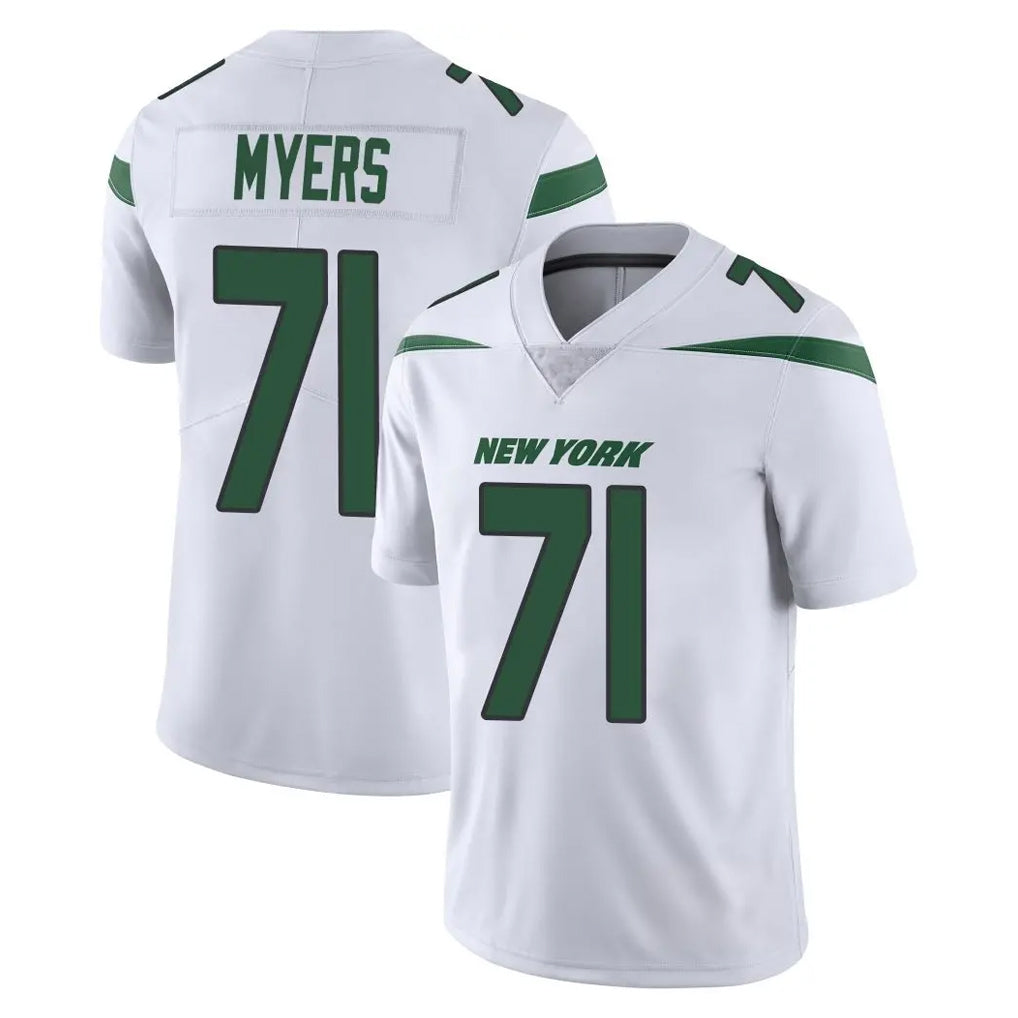 Parkc NY.Jets #71 Josh Myers Player White Spotlight Limited Vapor Home Game Stitched Jerseys