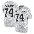 Parkc NY.Jets #74 Olu Fashanu Player Arctic Camo Salute to Service Limited Game Stitched Jerseys