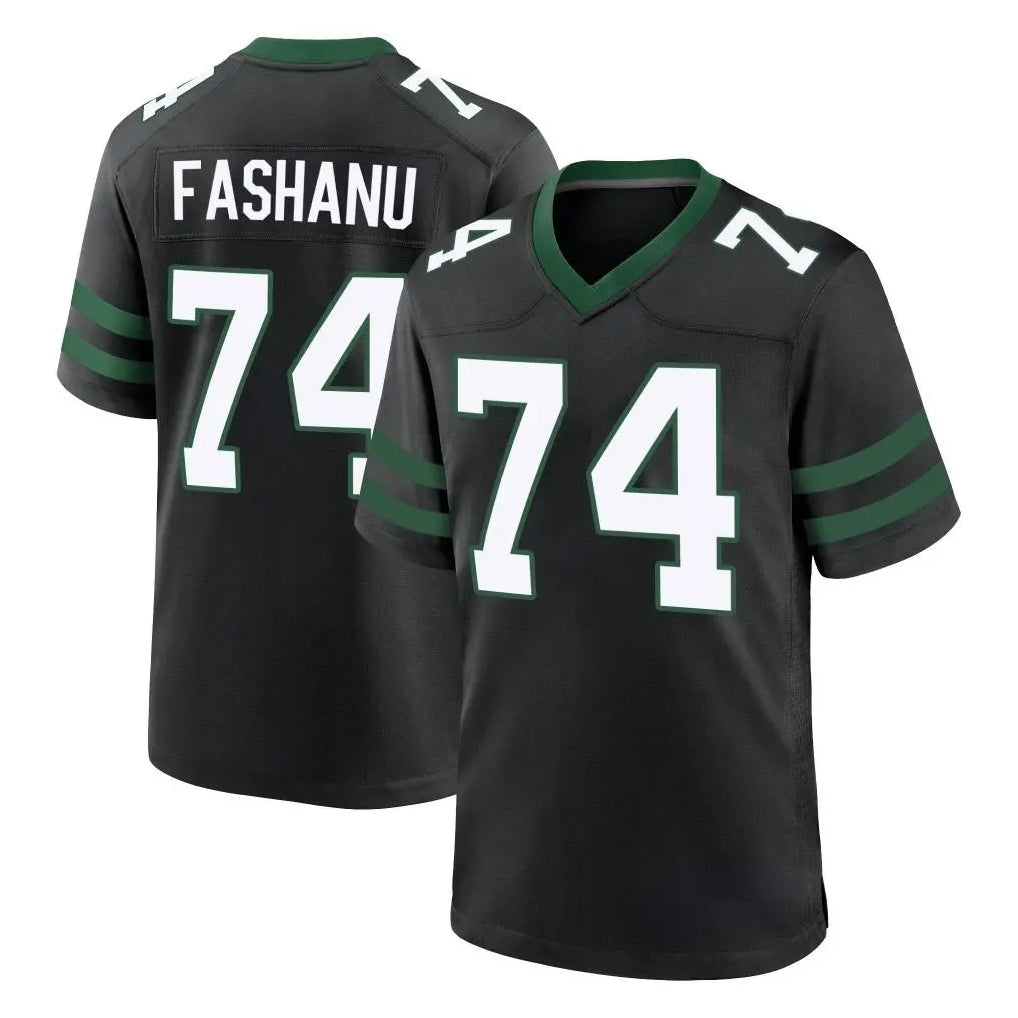Parkc NY.Jets #74 Olu Fashanu Player Black Legacy Home Game Stitched Jerseys