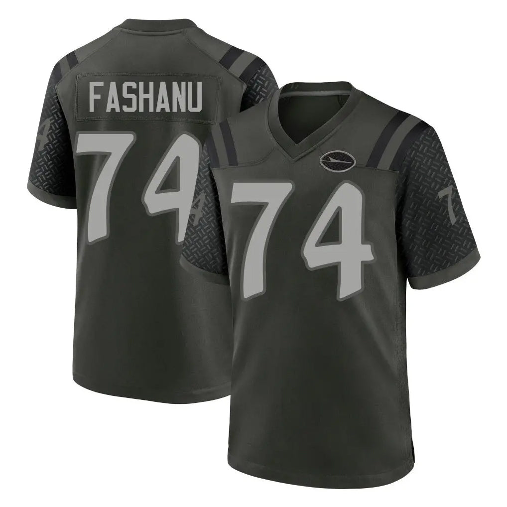 Parkc NY.Jets #74 Olu Fashanu Player Green 2025 Rivalries Collection Home Game Stitched Jerseys