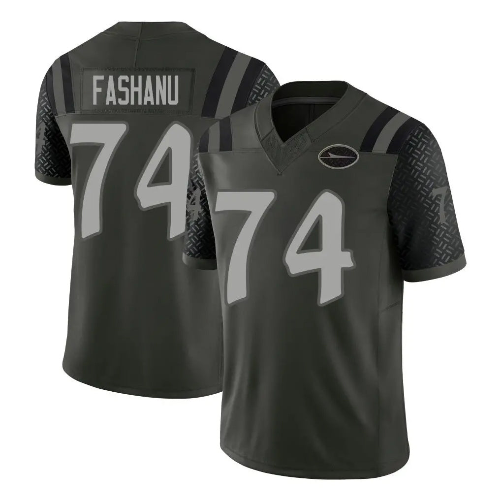 Parkc NY.Jets #74 Olu Fashanu Player Green Limited 2025 Rivalries Collection Home Game Stitched Jerseys