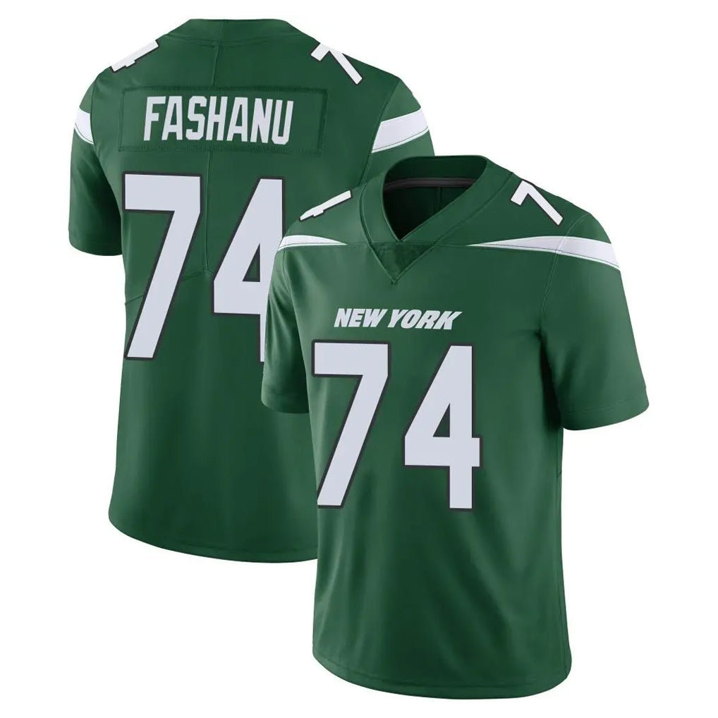 Parkc NY.Jets #74 Olu Fashanu Player Green Limited Vapor Home Game Stitched Jerseys