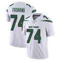 Parkc NY.Jets #74 Olu Fashanu Player White Spotlight Limited Vapor Home Game Stitched Jerseys